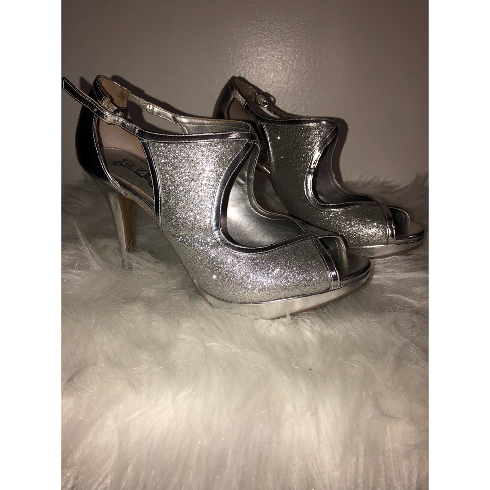 Silver Sparkly Heels